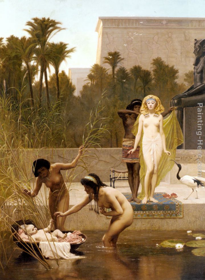 The Finding of Moses painting - Frederick Goodall The Finding of Moses art painting